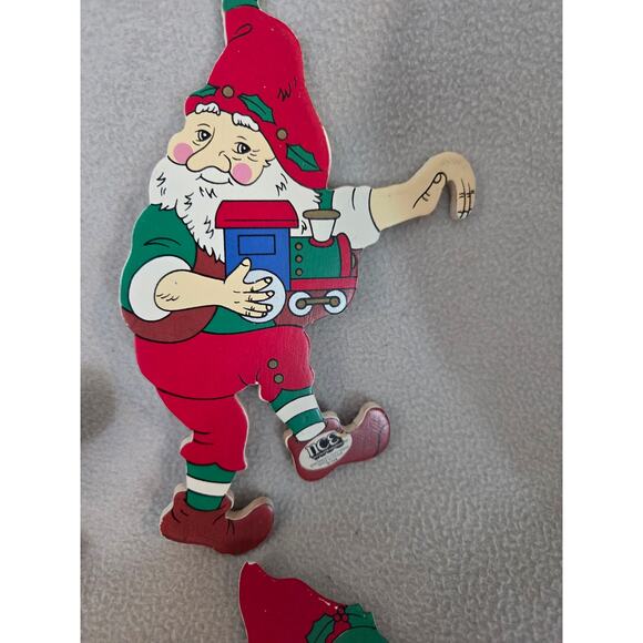 Vintage Lot 4 Wood Elves Santa Christmas Ladder Climber NCE 90s Replacement - Picture 4 of 9